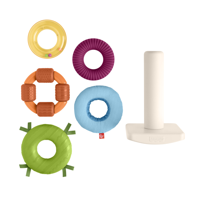 Розвивальні іграшки - Пірамідка Fisher-Price Розвиток сенсорики (HXK47)#3