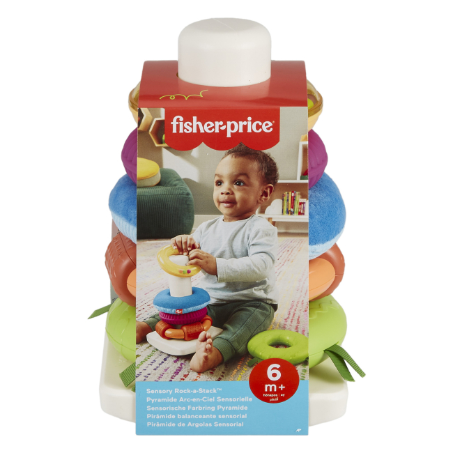 Розвивальні іграшки - Пірамідка Fisher-Price Розвиток сенсорики (HXK47)#4