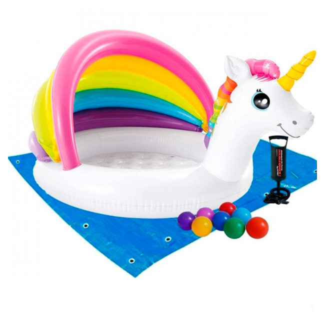 Для пляжу і плавання - Басейн надувний INTEX Unicorn (57113)#3