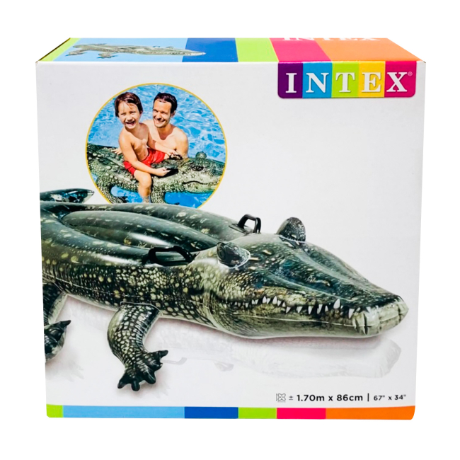 Для пляжу і плавання - Пліт надувний INTEX Алігатор (57551)#2
