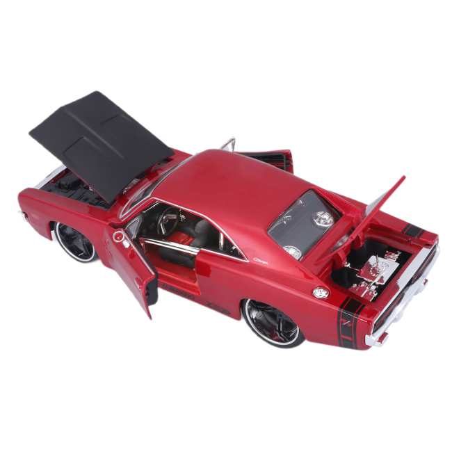 Автомоделі - Автомодель Maisto 1969 Dodge Charger R/T (32537 met. red)#3