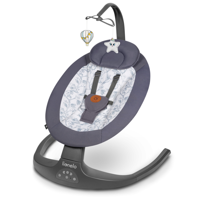 Крісла-качалки - Крісло-качалка Lionelo Ralf Grey white (5903771704625)#2