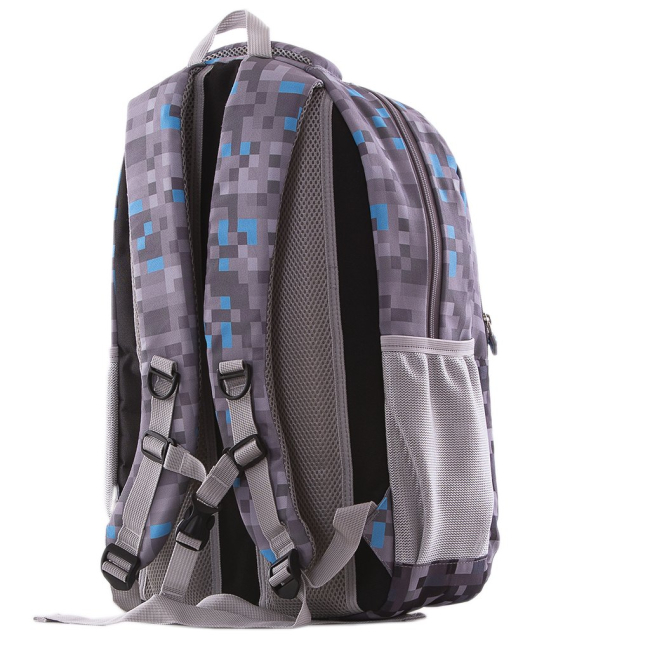 Рюкзаки та сумки - Рюкзак Pixie Crew Minecraft з пікселями сірий (PXB-16-68)#3