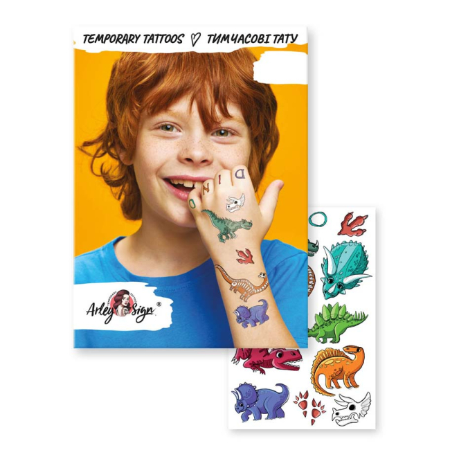 Косметика - Набір тату для тіла Arley Sign Динозаври (1303)#2