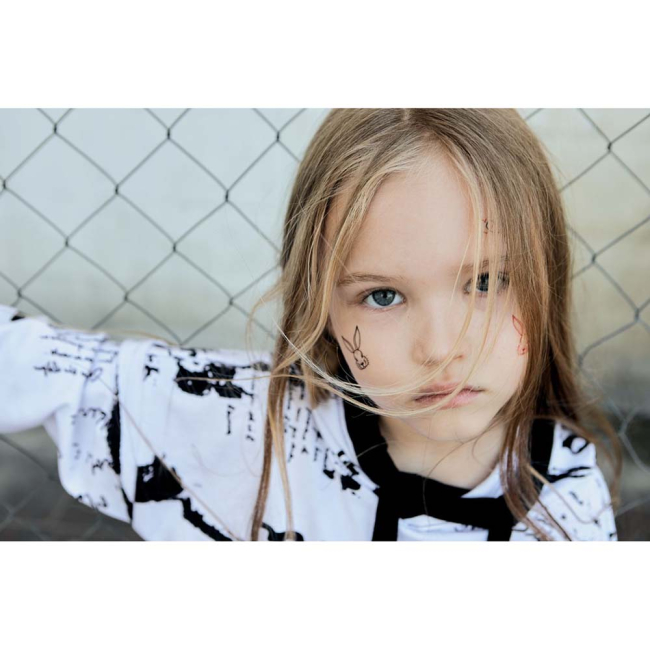 Косметика - Набір тату для тіла Arley Sign Чорно червона еклектика (1412)#3