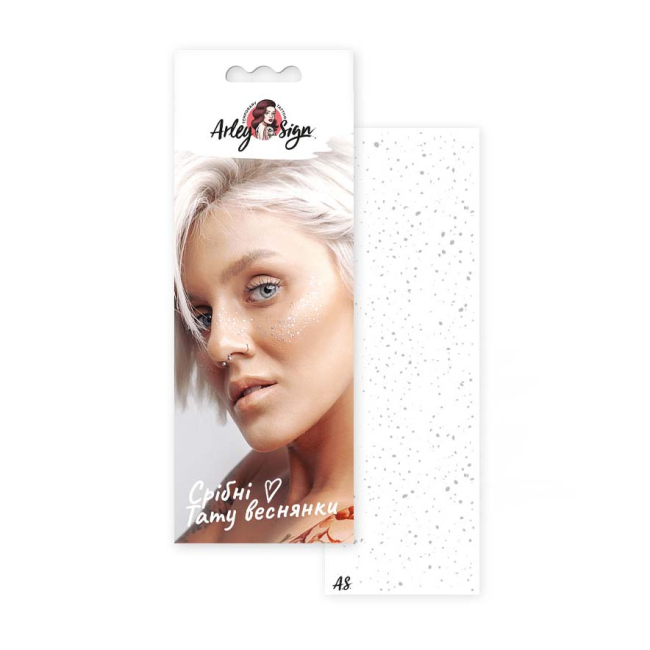 Косметика - Набір тату для тіла Arley Sign Срібні веснянки одинарні (9024s)#2