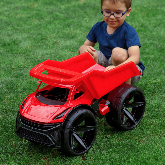 Машинки для малюків - Самоскид WADER Maximus червоний (64000)#2