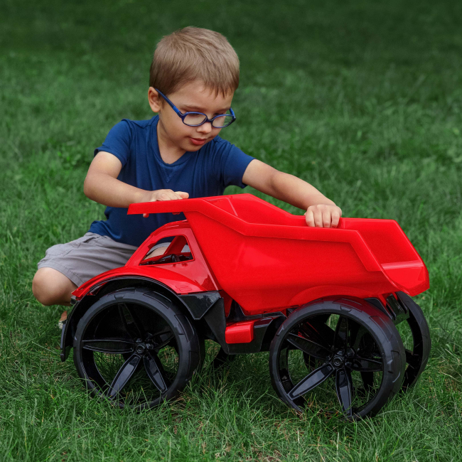 Машинки для малюків - Самоскид WADER Maximus червоний (64000)#3