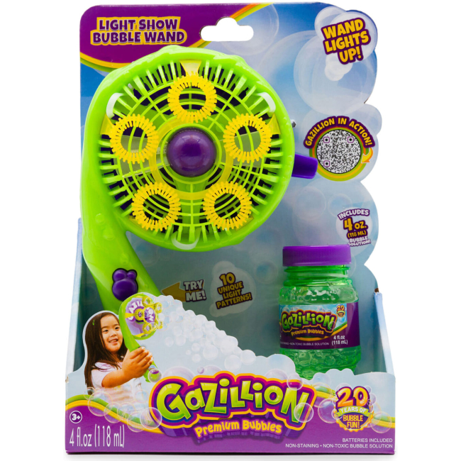 Мильні бульбашки - Набір Gazillion Bubbles Генератор мильних бульбашок Світлове шоу і розчин 118 мл (GZ36747)#2