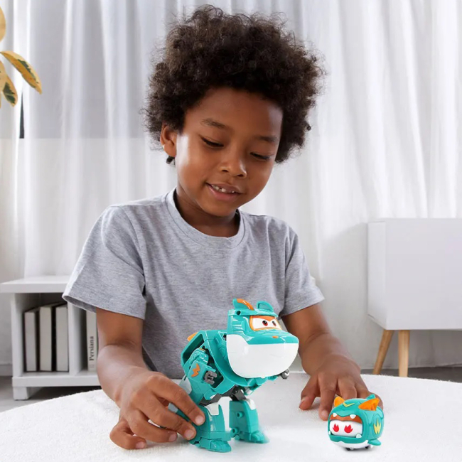 Фігурки персонажів - Фігурка-трансформер Super Wings Supercharge Тіно і улюбленець (EU770447)#7