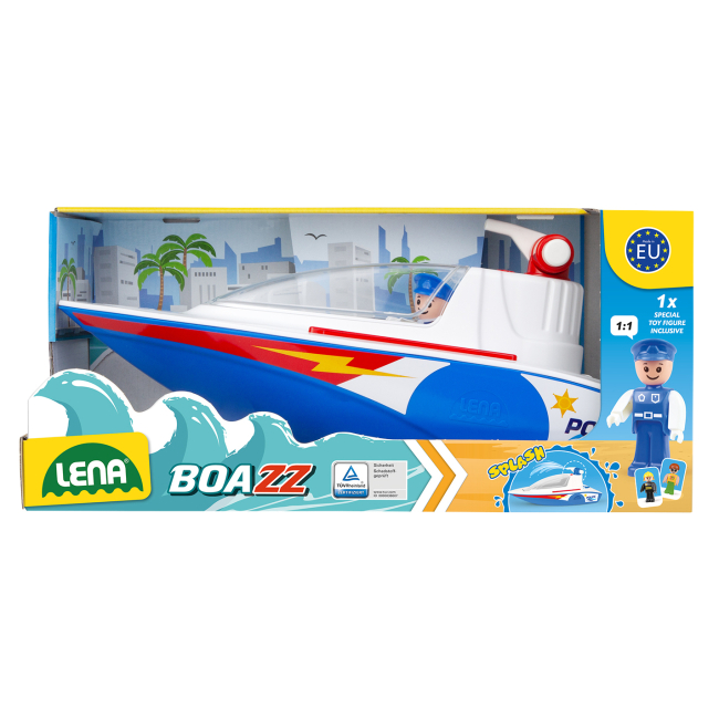 Машинки для малюків - Поліцейський катер Lena Boazz (4710)#3