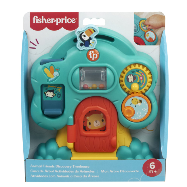 Розвивальні іграшки - Розвивальна іграшка Fisher-Price Веселі тваринки Дерево (HXK32/1) #3