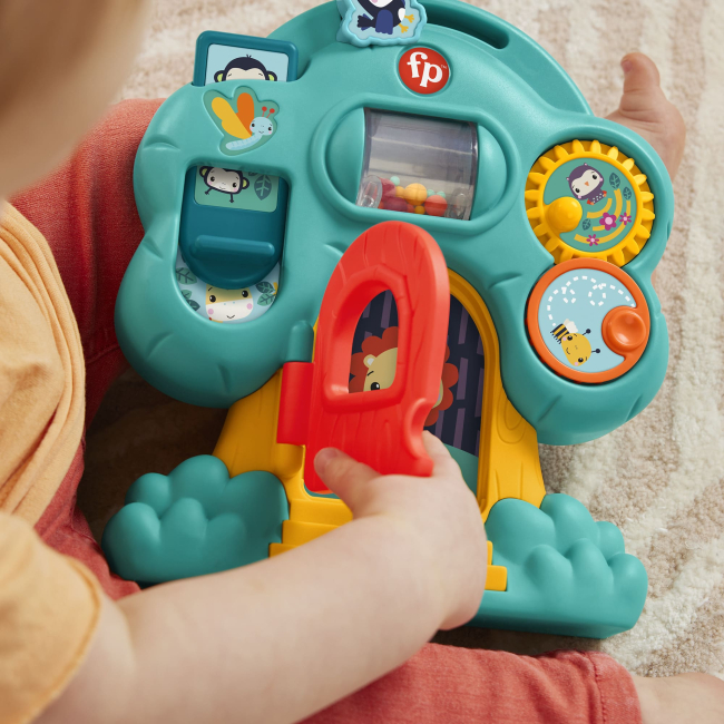 Розвивальні іграшки - Розвивальна іграшка Fisher-Price Веселі тваринки Дерево (HXK32/1) #5