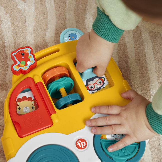Розвивальні іграшки - Розвивальна іграшка Fisher-Price Веселі тваринки Автомобіль (HXK32/2) #3