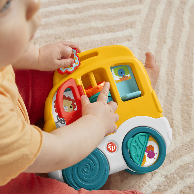 Розвивальні іграшки - Розвивальна іграшка Fisher-Price Веселі тваринки Автомобіль (HXK32/2) #4