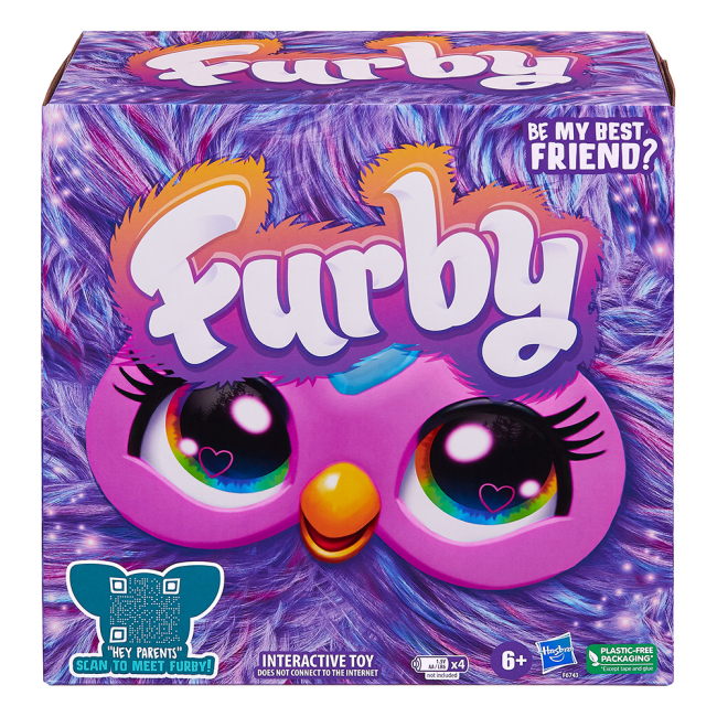 М'які тварини - Інтерактивна іграшка Furby Фербі Purple з аксесуарами (F6743)#4