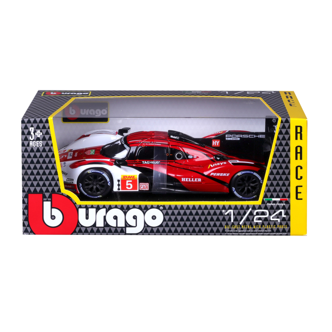 Автомоделі - Автомодель Bburago Race Porsche 963 (18-28022)#6