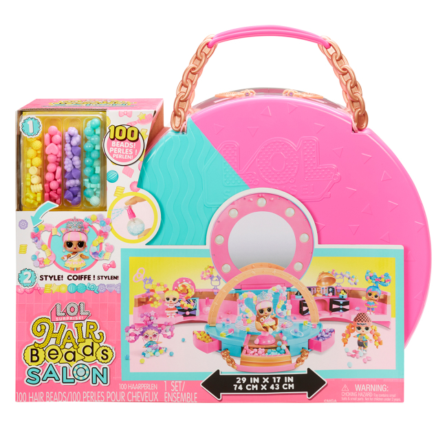 Меблі та будиночки - Ігровий набір LOL Surprise Салон феєричних зачісок з намистинок (120995)#4