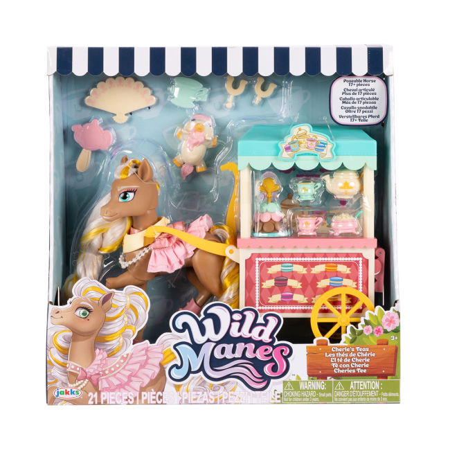 Фігурки тварин - Ігровий набір Wild Manes Чайні посиденьки з конячкою Чері (723314)#6