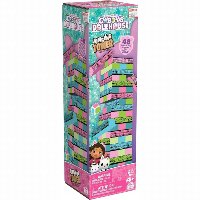 Настільні ігри - Настільна гра Spin Master Дженга Ляльковий будиночок Габбі (SM33678/6066778)#2