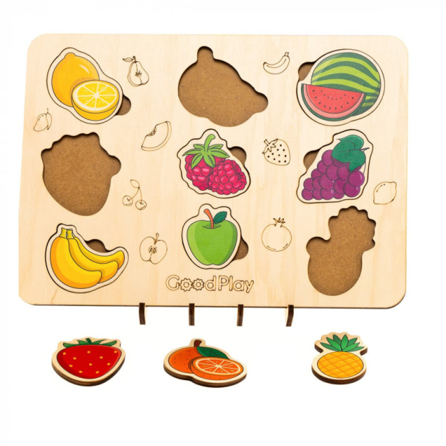 Розвивальні іграшки - Пазл-сортер Good Play Фруктовий світ (PS-4-015)#2
