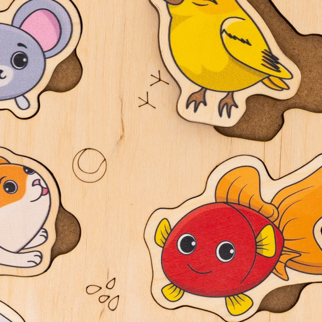 Розвивальні іграшки - Пазл-сортер Good Play Домашні тварини (PS-4-017)#3