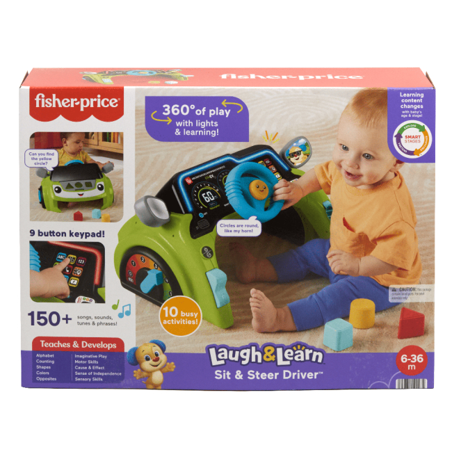 Розвивальні іграшки - Інтерактивне кермо Fisher-Price Laugh & Learn Маленький водій (HTW88)#2