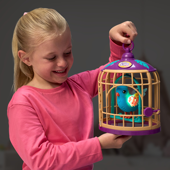 Фігурки тварин - Інтерактивна іграшка Little Live Pets Говорлива тропічна пташка Панго Панго (26614)#6