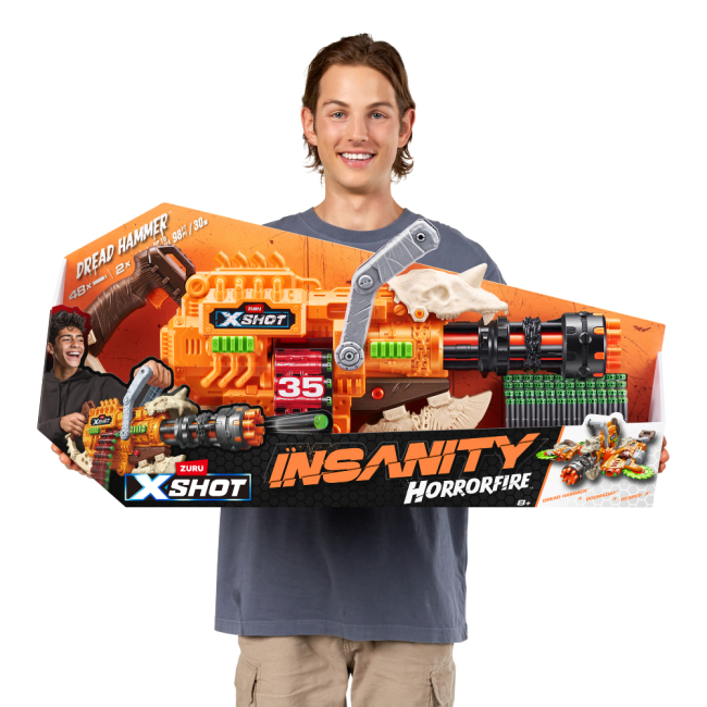 Помпова зброя - Бластер X-Shot Insanity horrorfire Dread Hammer (36733)#7