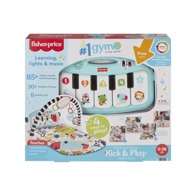 Розвивальні килимки - Розвивальний килимок Fisher-Price Натискай та грай (HWY58)#4