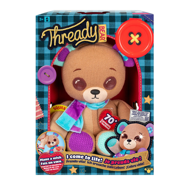 М'які тварини - Інтерактивна іграшка Thready Bear Ведмедик Треді 36 см (123794)#4