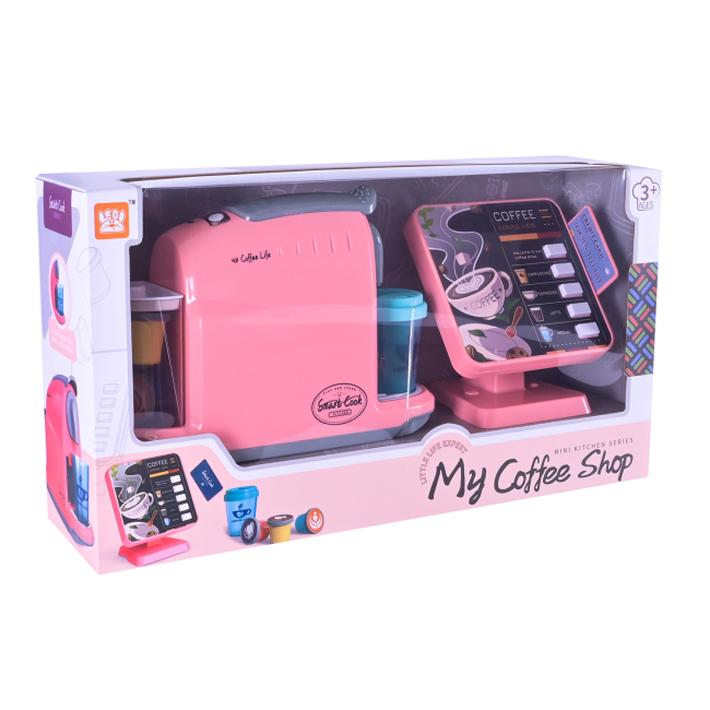 Дитячі кухні та побутова техніка - Ігровий набір Країна Іграшок Кафе рожевий (LD-6610A/B/1)#4