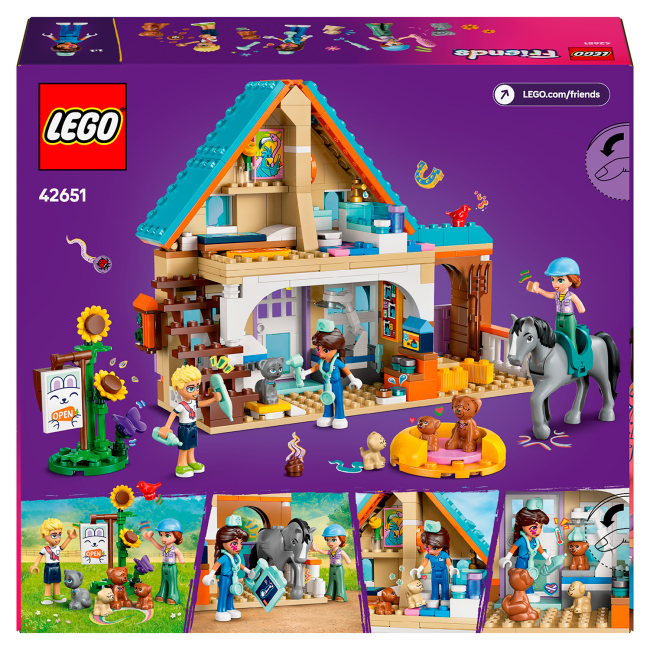 Конструктори LEGO - Конструктор LEGO Friends Ветеринарна клініка для коней і домашніх улюбленців (42651)#3