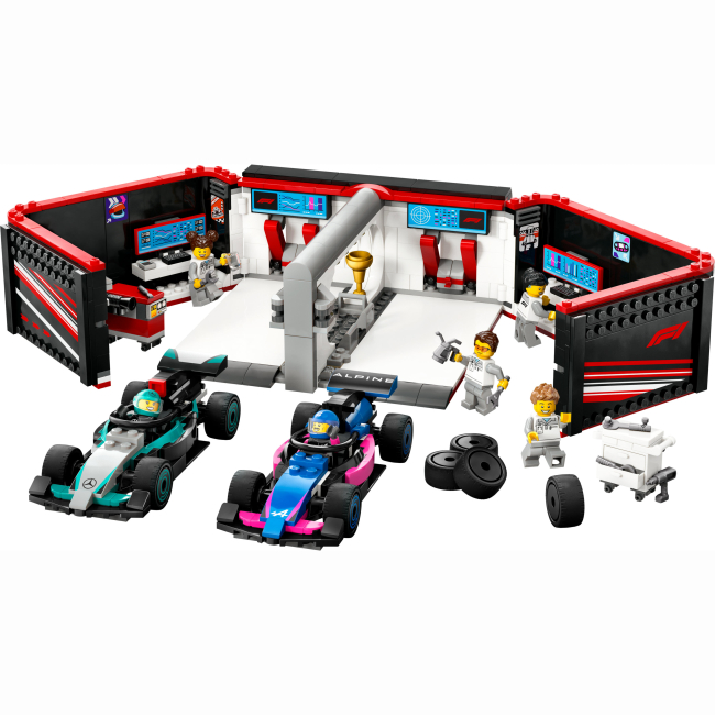 Конструктори LEGO - Конструктор LEGO City Гараж F1 та автомобілі Mercedes-AMG і Alpine (60444)#2