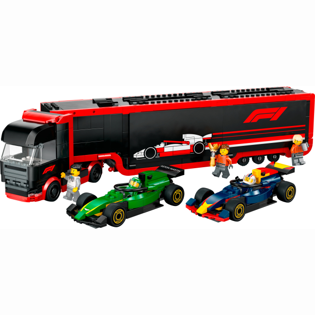 Конструктори LEGO - Конструктор LEGO City Вантажівка F1 з автомобілями RB20 та AMR24 (60445)#2