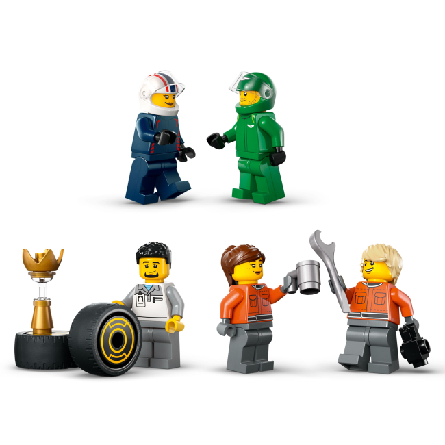 Конструктори LEGO - Конструктор LEGO City Вантажівка F1 з автомобілями RB20 та AMR24 (60445)#4