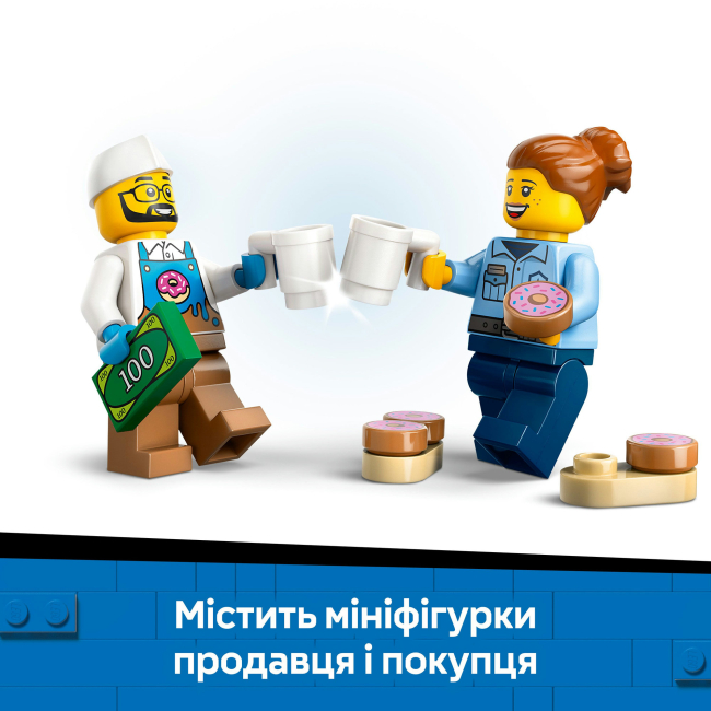 Конструктори LEGO - Конструктор LEGO City Вантажівка з пончиками (60452)#8