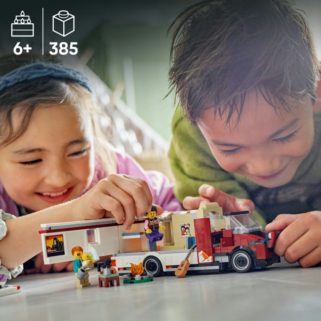 Конструктори LEGO - Конструктор LEGO City Пригодницький будинок на колесах для відпустки (60454)#6