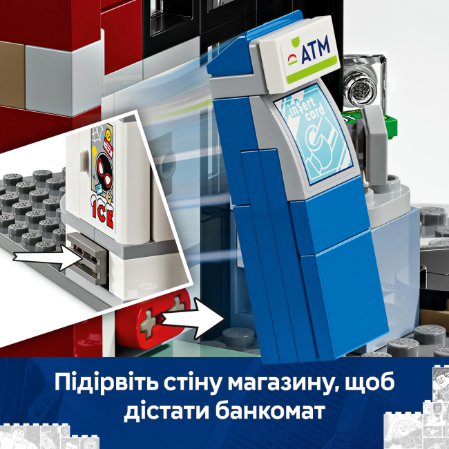 Конструктори LEGO - Конструктор LEGO Marvel Всесвіт-павук: Майлз Моралес проти Плями (76311)#6