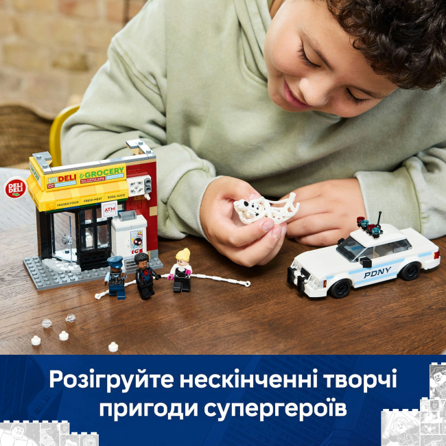 Конструктори LEGO - Конструктор LEGO Marvel Всесвіт-павук: Майлз Моралес проти Плями (76311)#8