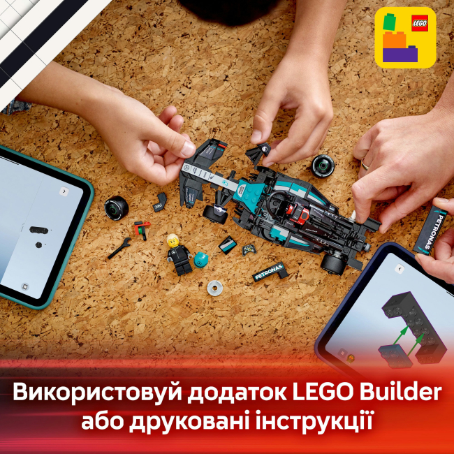 Конструктори LEGO - Конструктор LEGO Speed Champions Автомобіль для перегонів Mercedes-AMG F1 W15 (77244)#9