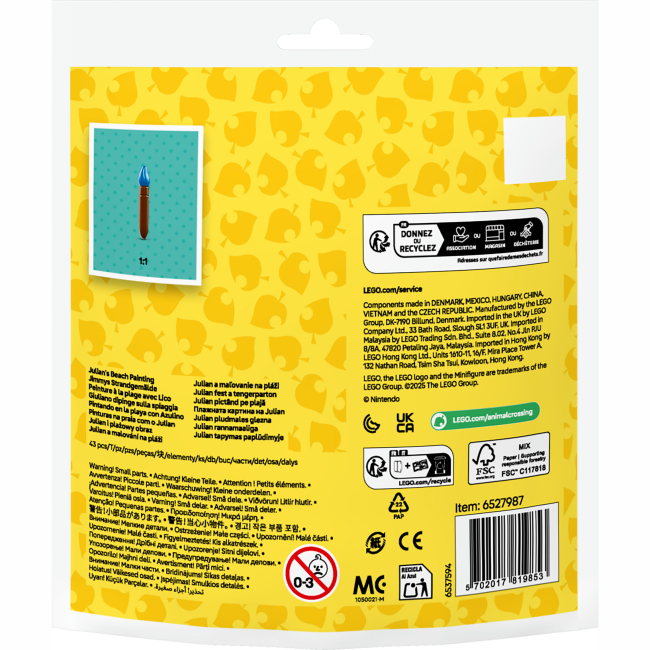 Конструктори LEGO - Конструктор LEGO Animal Crossing Пляжна картина, що належить Julian (30703)#3