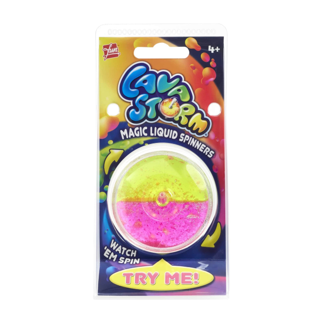 Дзиги та бойові арени - Іграшка Goliath Lava Storm рожево-жовта (933061.024/1)#2