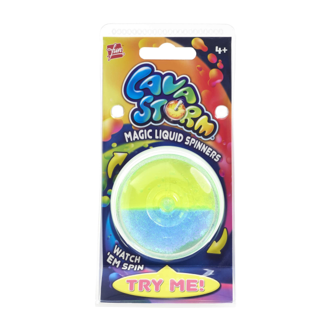 Дзиги та бойові арени - Іграшка Goliath Lava Storm жовто-блакитна (933061.024/3)#2