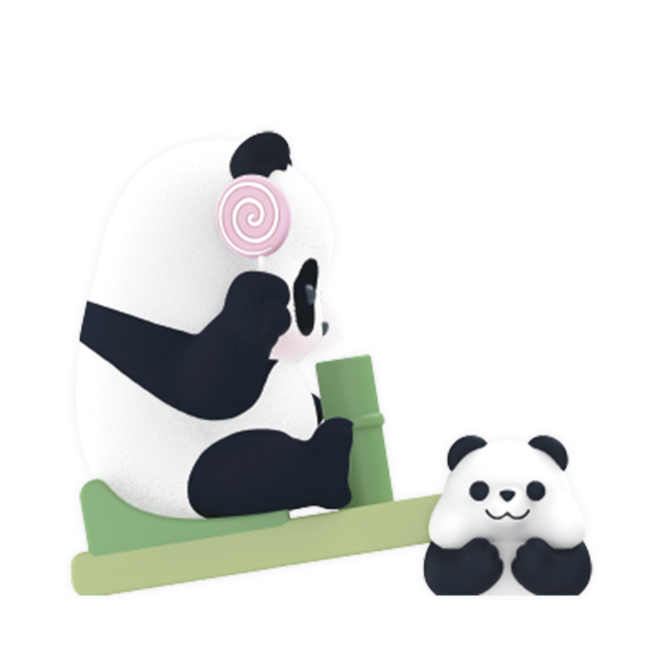 Фігурки тварин - Фігурка-сюрприз 52Toys Panda roll kindergarten (123932)#5