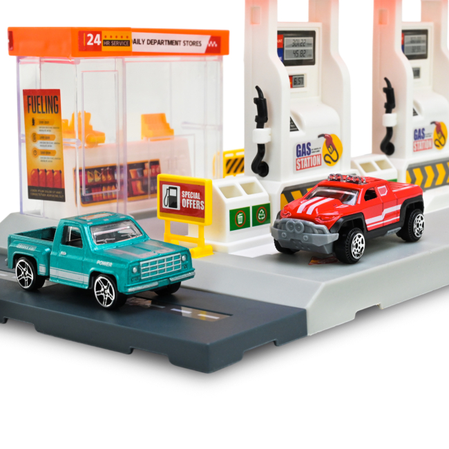 Паркінги і гаражі - Ігровий набір Автопром АЗС (PS005-1)#7