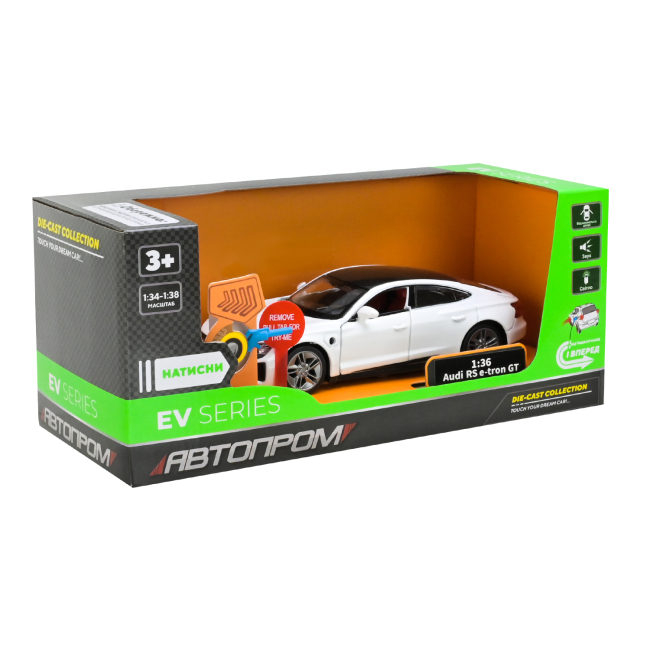 Автомоделі - Автомодель Автопром Audi RS e-tron GT біла (68717/2)#6