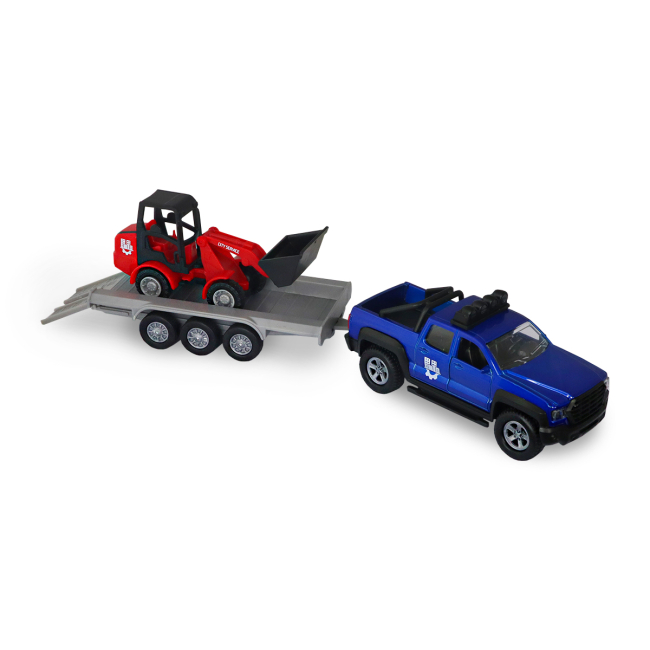 Транспорт і спецтехніка - Ігровий набір TechnoDrive Позашляховик з причіпом і навантажувачем (510207.270)#6