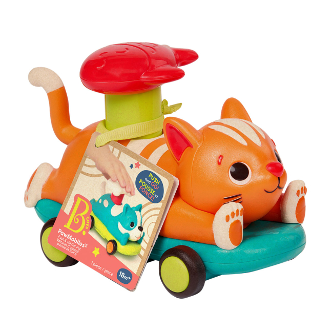 Машинки для малюків - Машинка Battat Лапкомобілі Котик (BX2486Z)#4