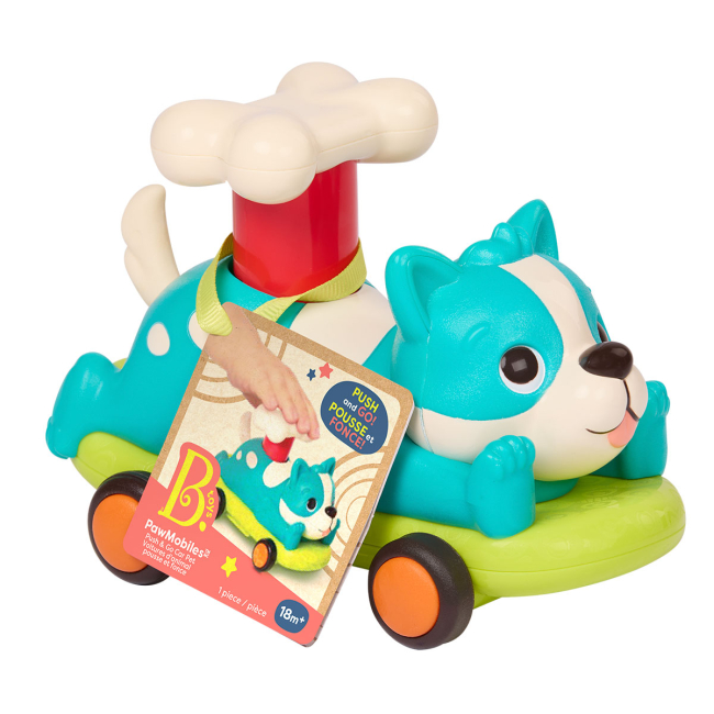 Машинки для малюків - Машинка Battat Лапкомобілі Песик бірюзовий (BX2504Z)#4